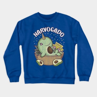 Avocado Narwhal Narvocado Funny Cute Food Crewneck Sweatshirt